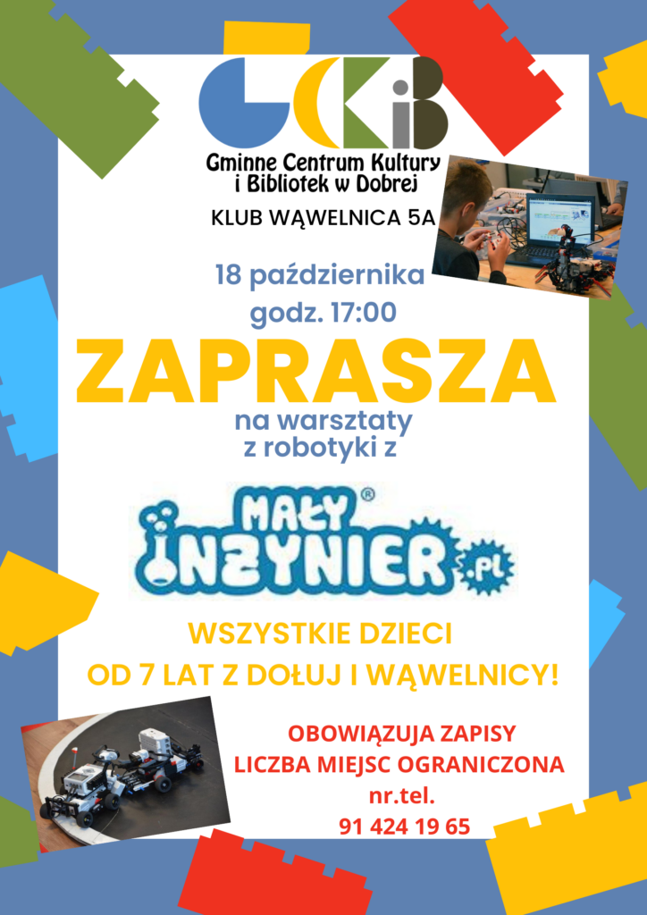 plakat promujący zajęcia z robotyki